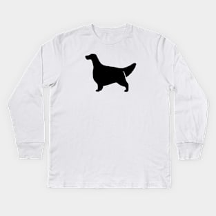 English Setter Silhouette Kids Long Sleeve T-Shirt